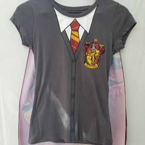 Harry Potter Gryffindor Costume Shirt with Cape